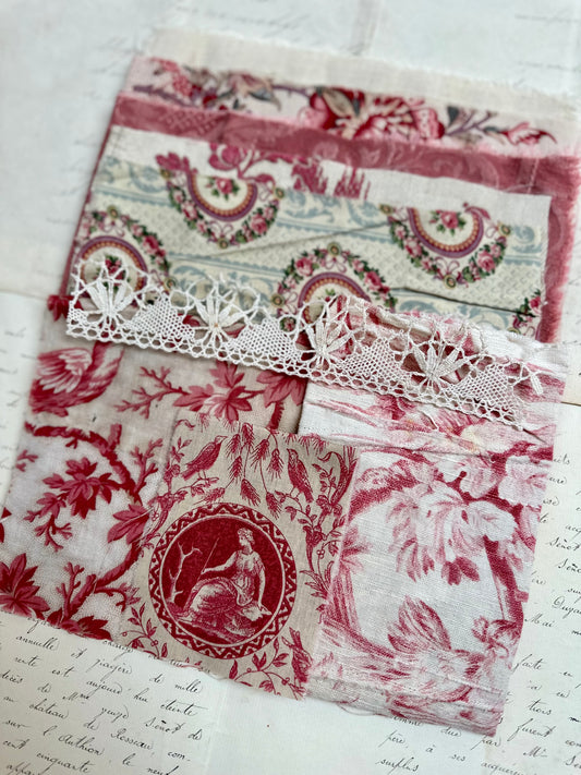 Antique French Fabric Pack - Pink I