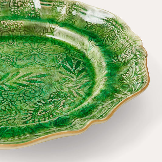Sthal Sweden Large Round Platter - Seaweed