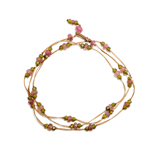 Sharing Loopy Duo Bracelet/Necklace Tourmaline And Henne