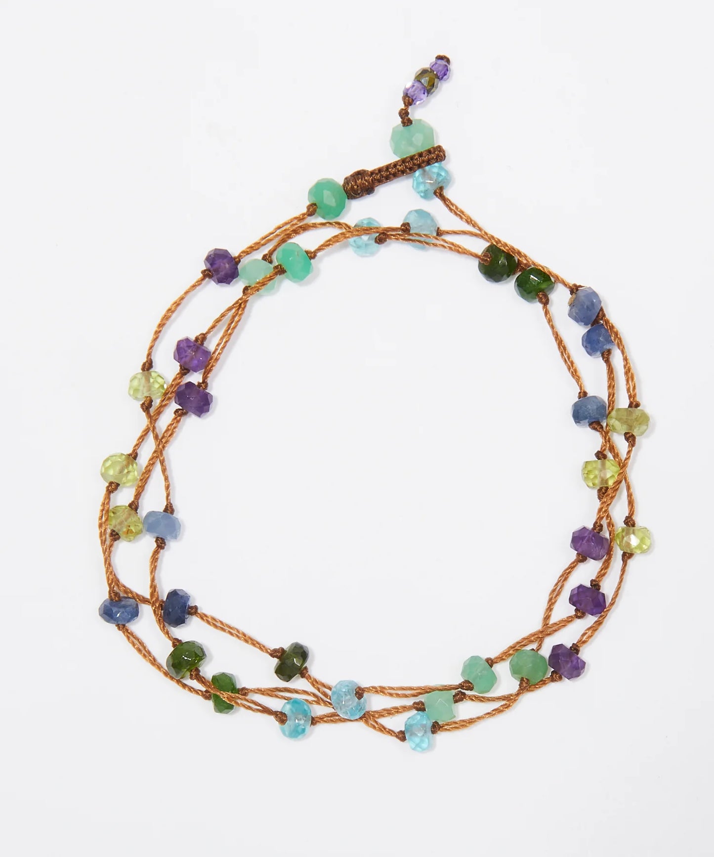 Sharing Loopy Duo Bracelet/Necklace Fairy Chrysoprase