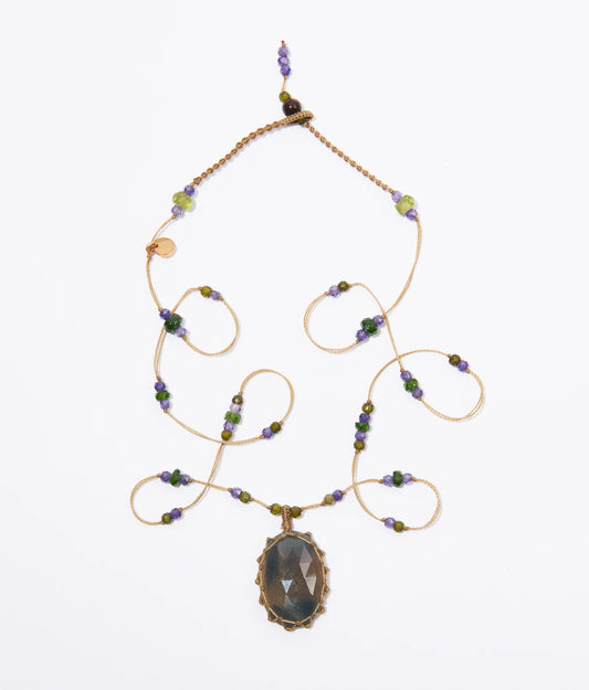 Sharing Tibetan Short Necklace Corundum