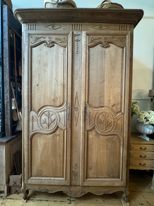 Antique French Oak Armoire
