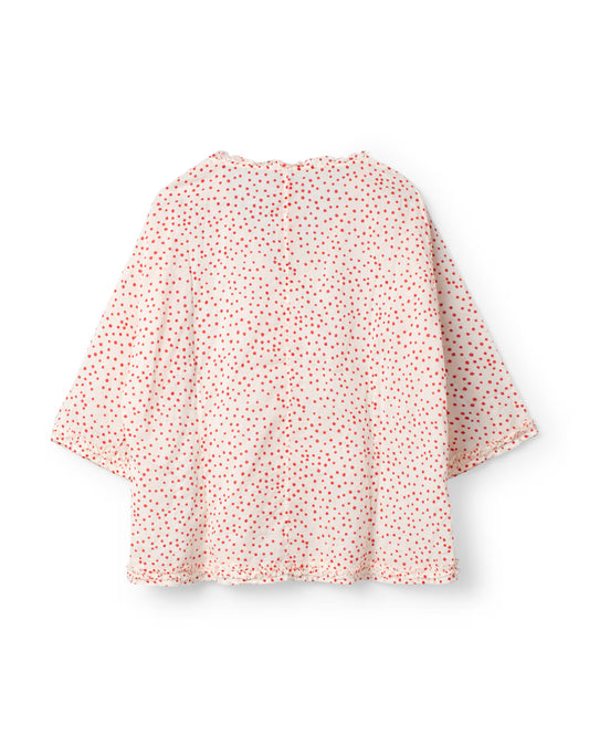 Ewa i Walla 'Irene' Polka Dot V-Neck Blouse