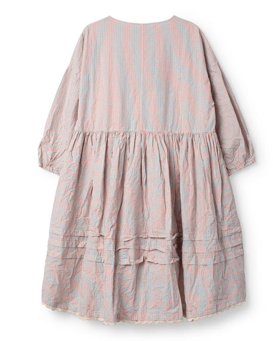 Ewa i Walla 'Pearl' Checked Tunic With Embroidery