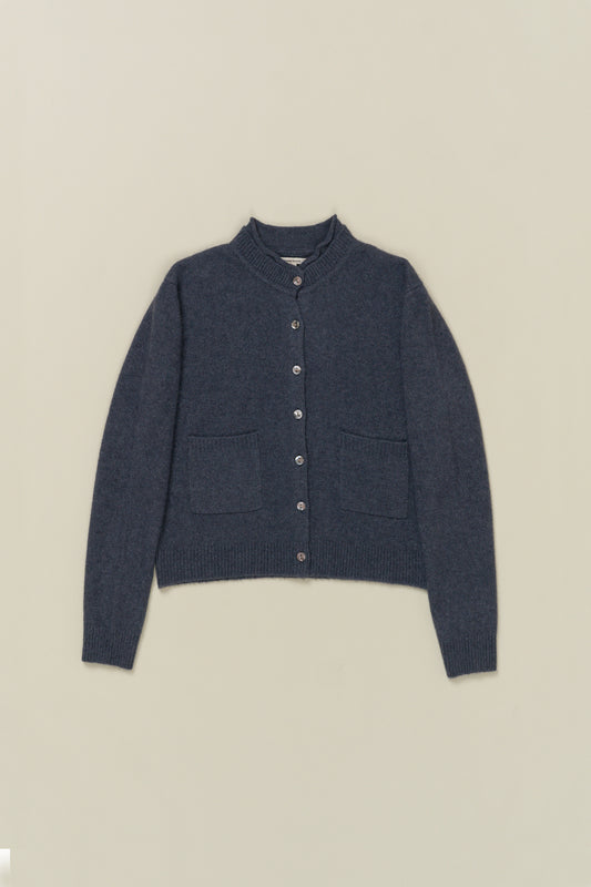 Runaway Bicycle Grey Indigo Cashmere Cardigan
