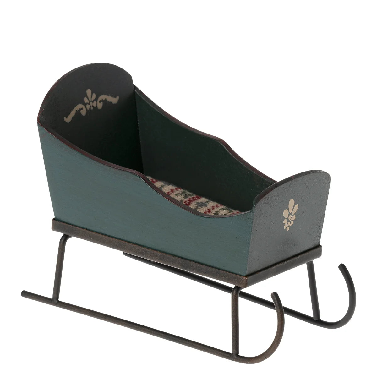 Maileg Sleigh, Mouse - Green