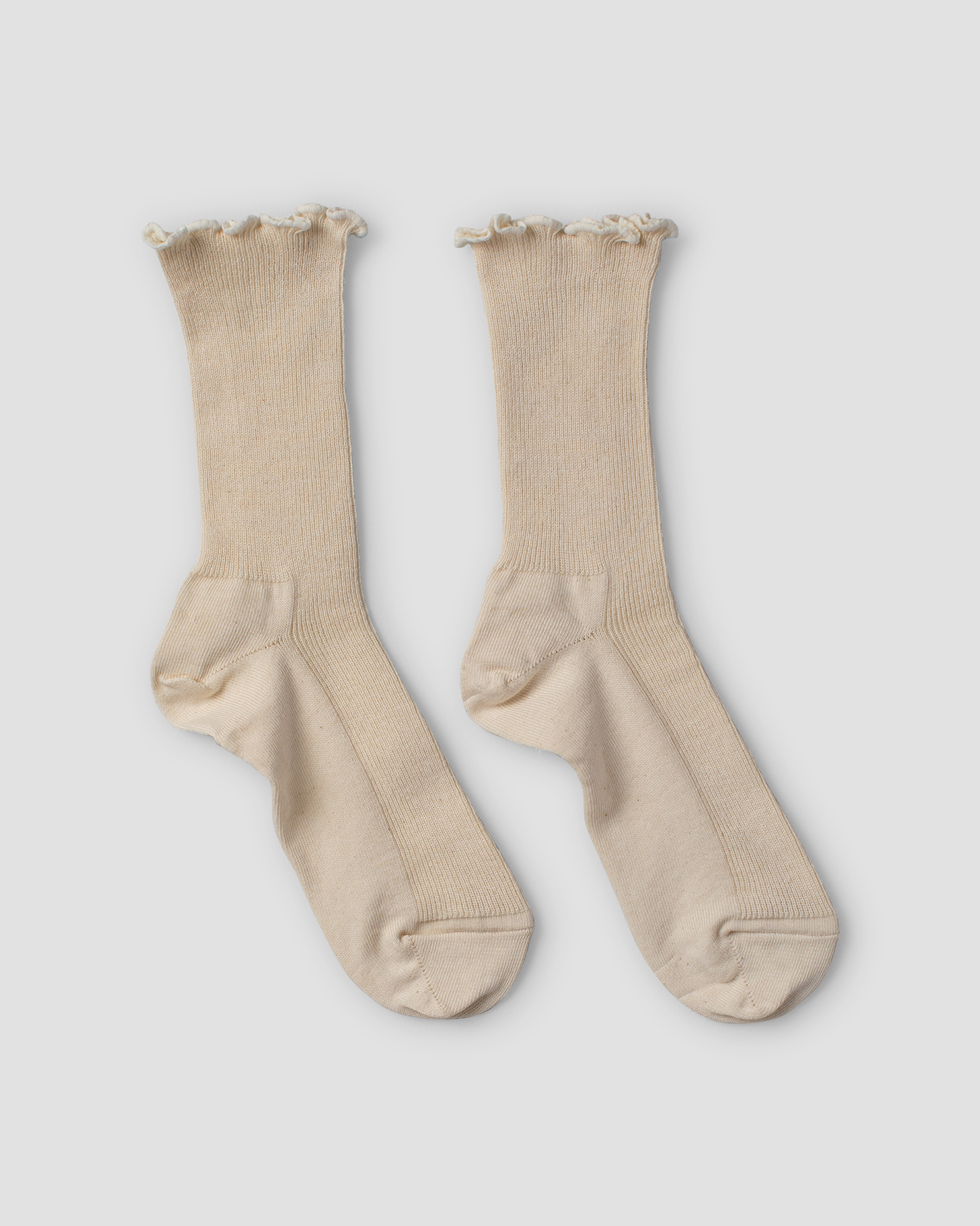 Ewa i Walla 'Arna' Cotton Socks In Cream