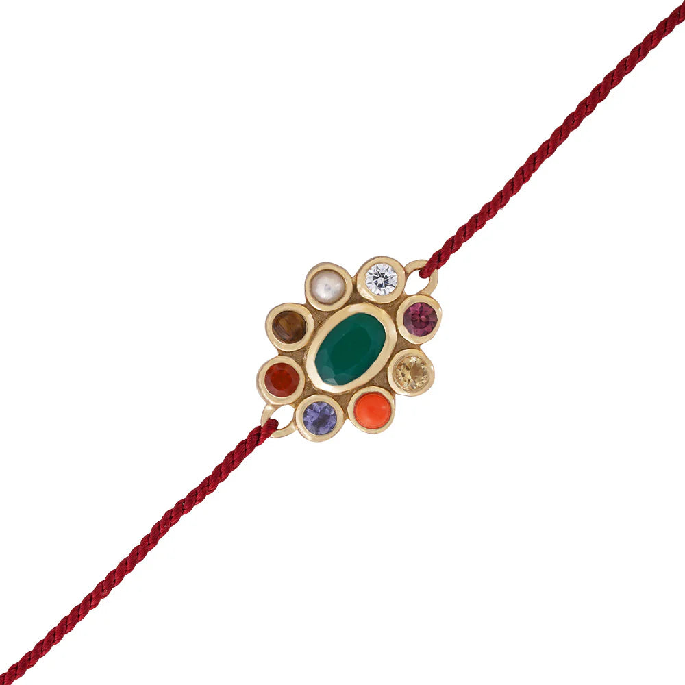 Dorothee Sausset Red Cord Bracelet - '9 Planets'