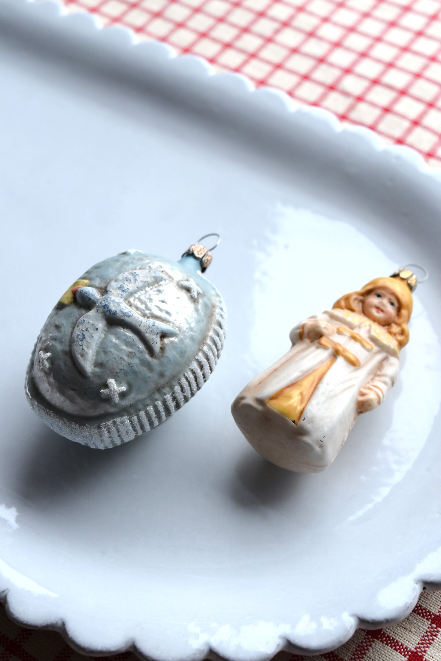 Angel & Bird - Nostalgic German Christmas Ornaments - Set III