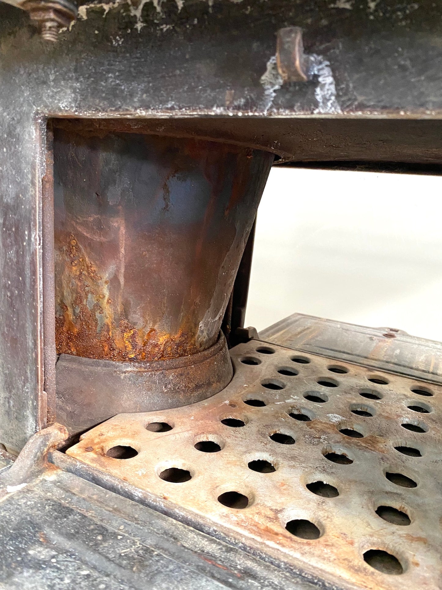 Antique French Cast Iron Stove & Oven