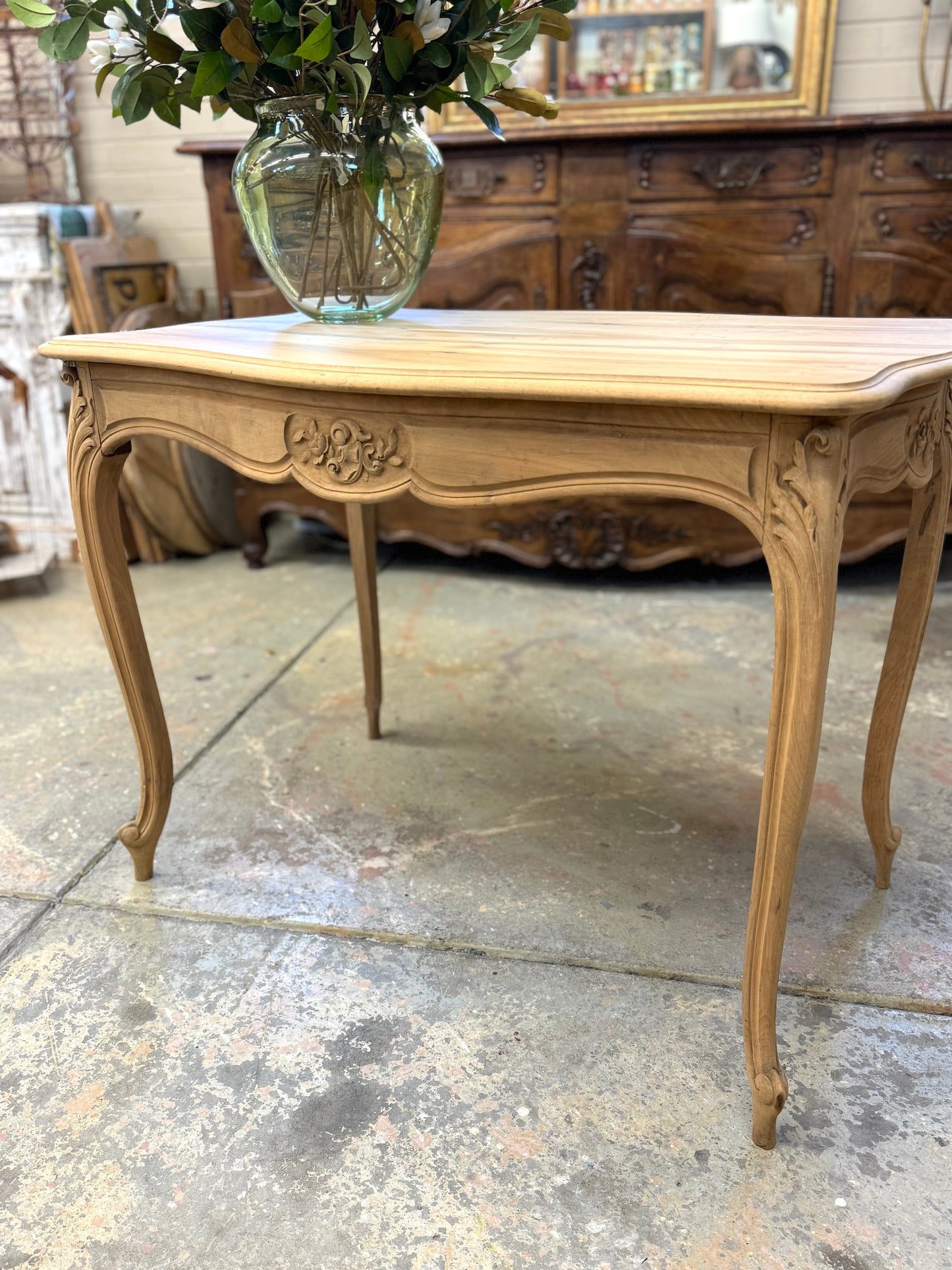 Antique French Louis XV Occasional Table - Raw Oak