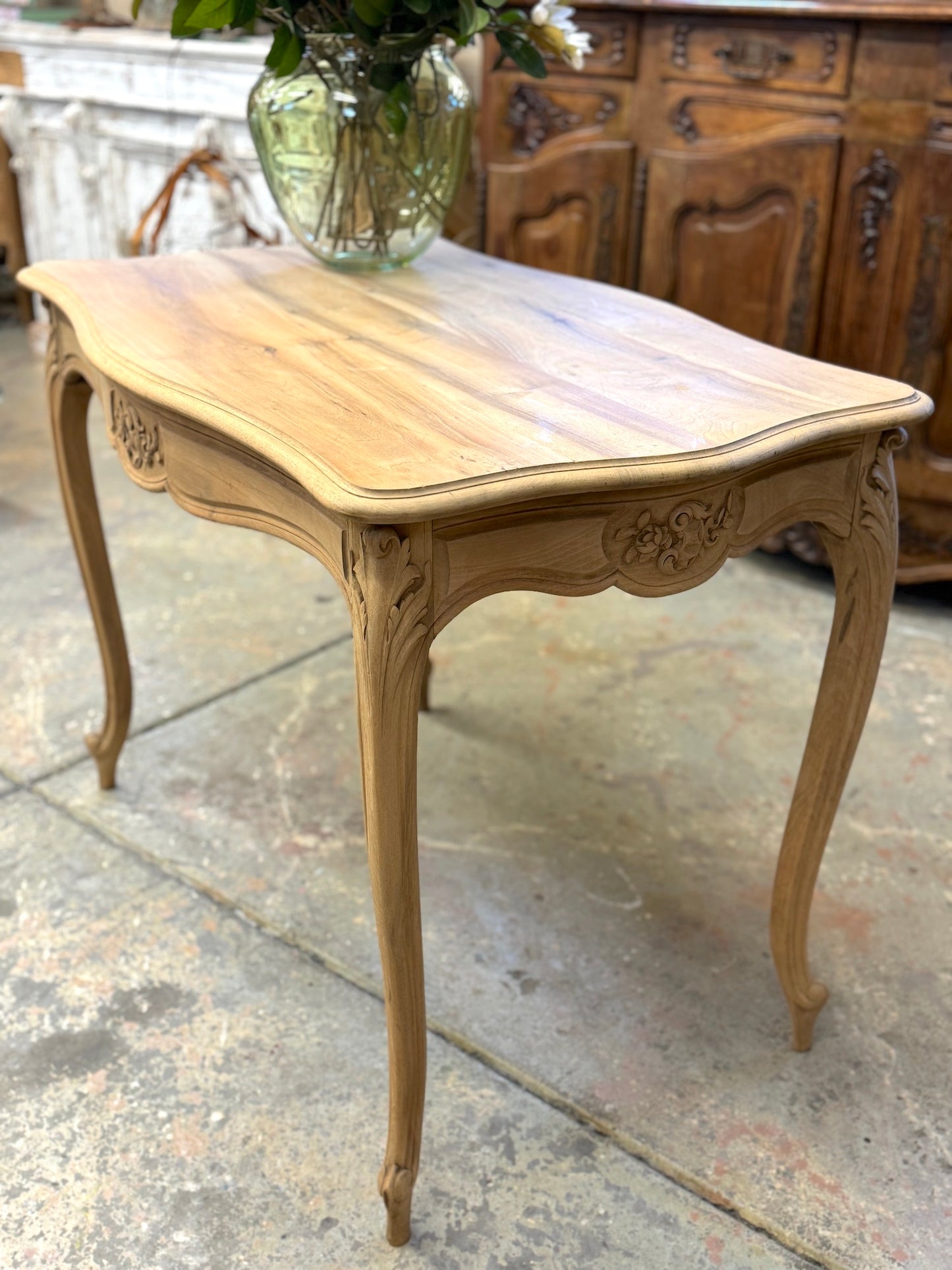 Antique French Louis XV Occasional Table - Raw Oak