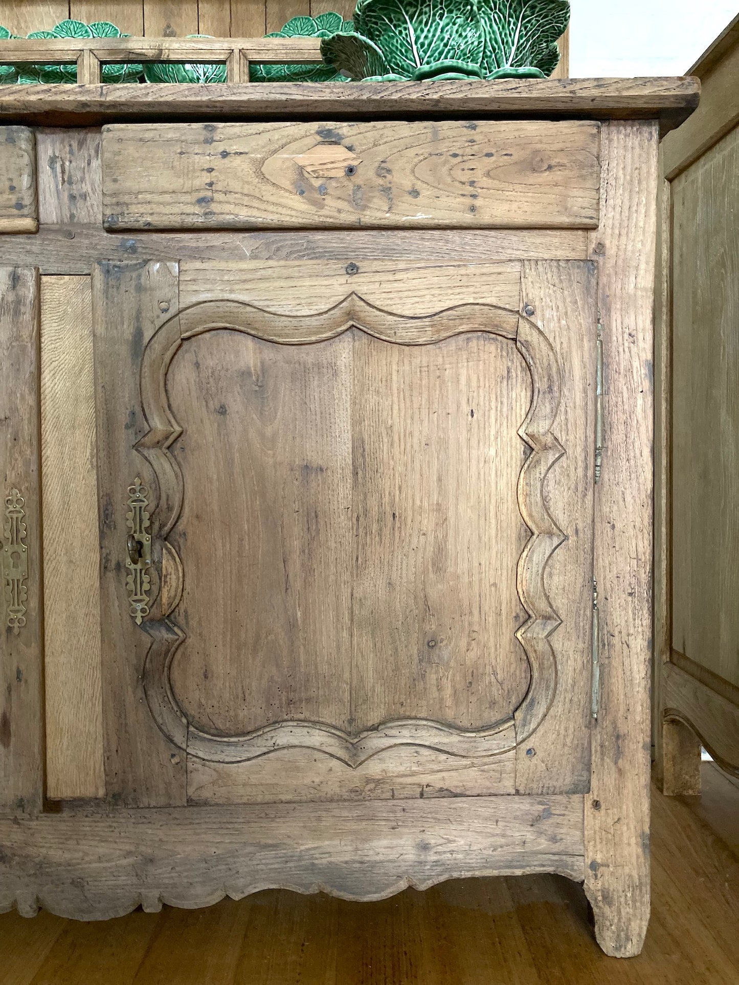 Antique French Oak Farmhouse Kitchen Dresser
