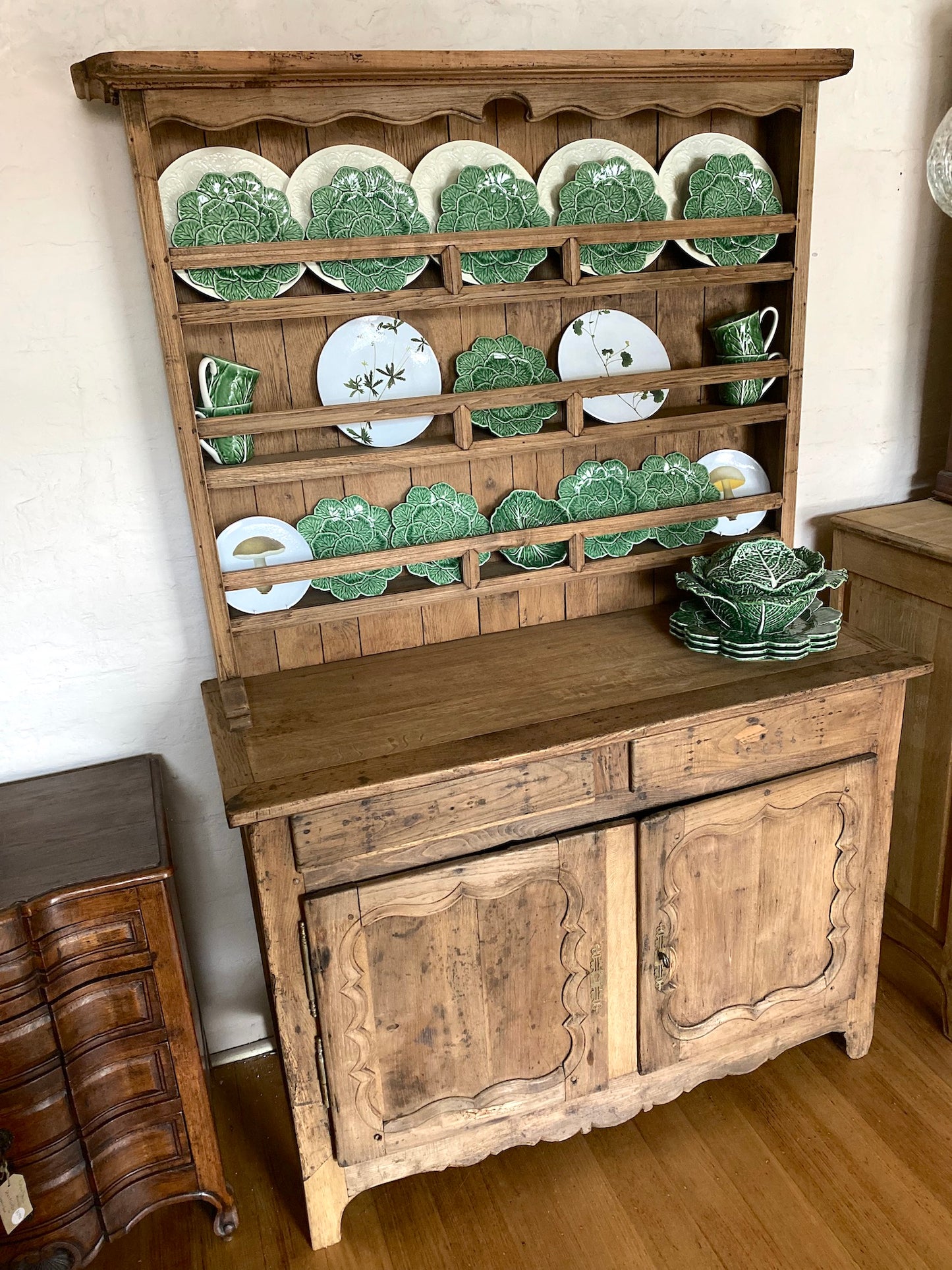 Antique French Oak Farmhouse Kitchen Dresser