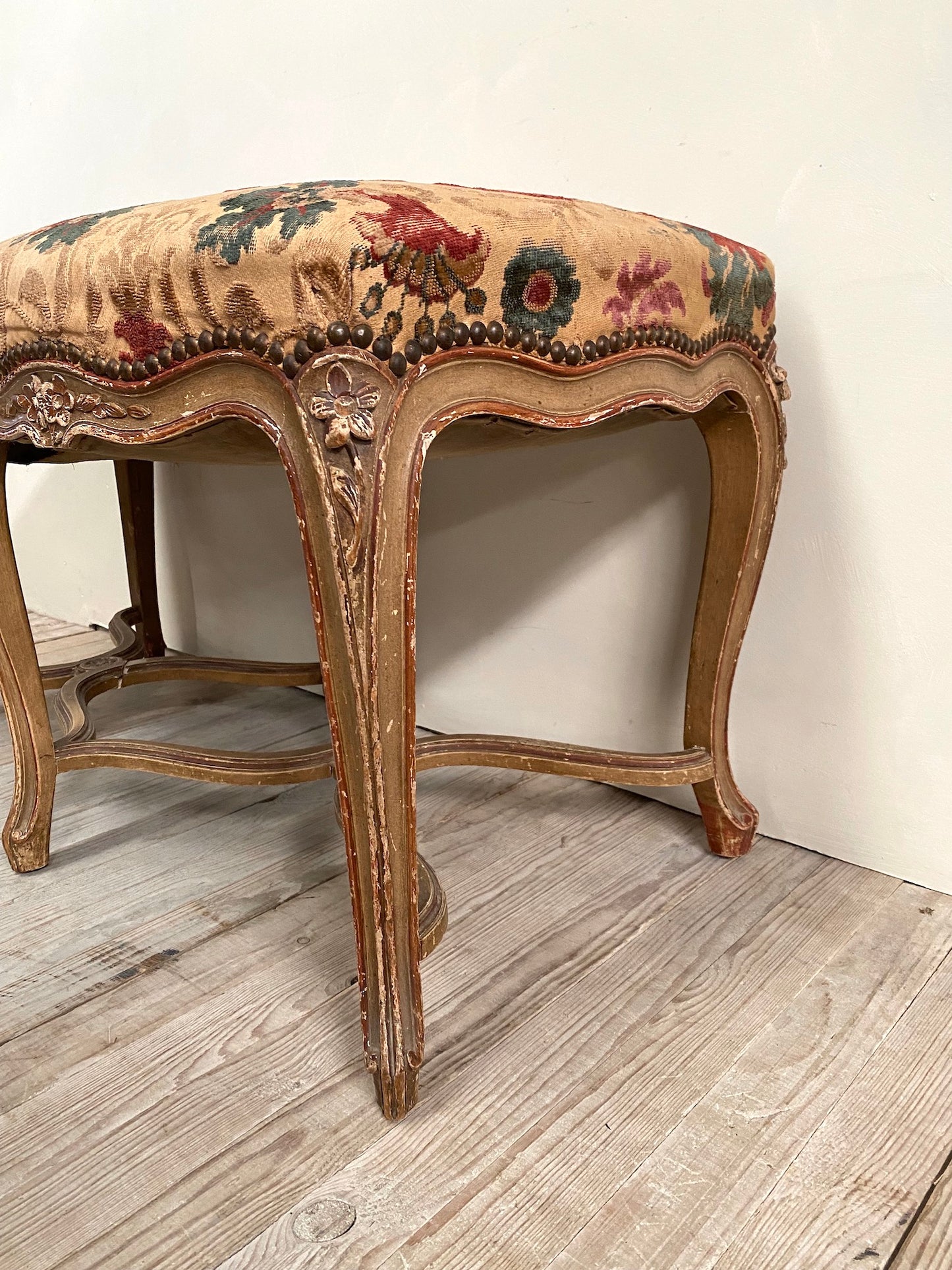 Antique Parisienne Louis XV Bench Seat