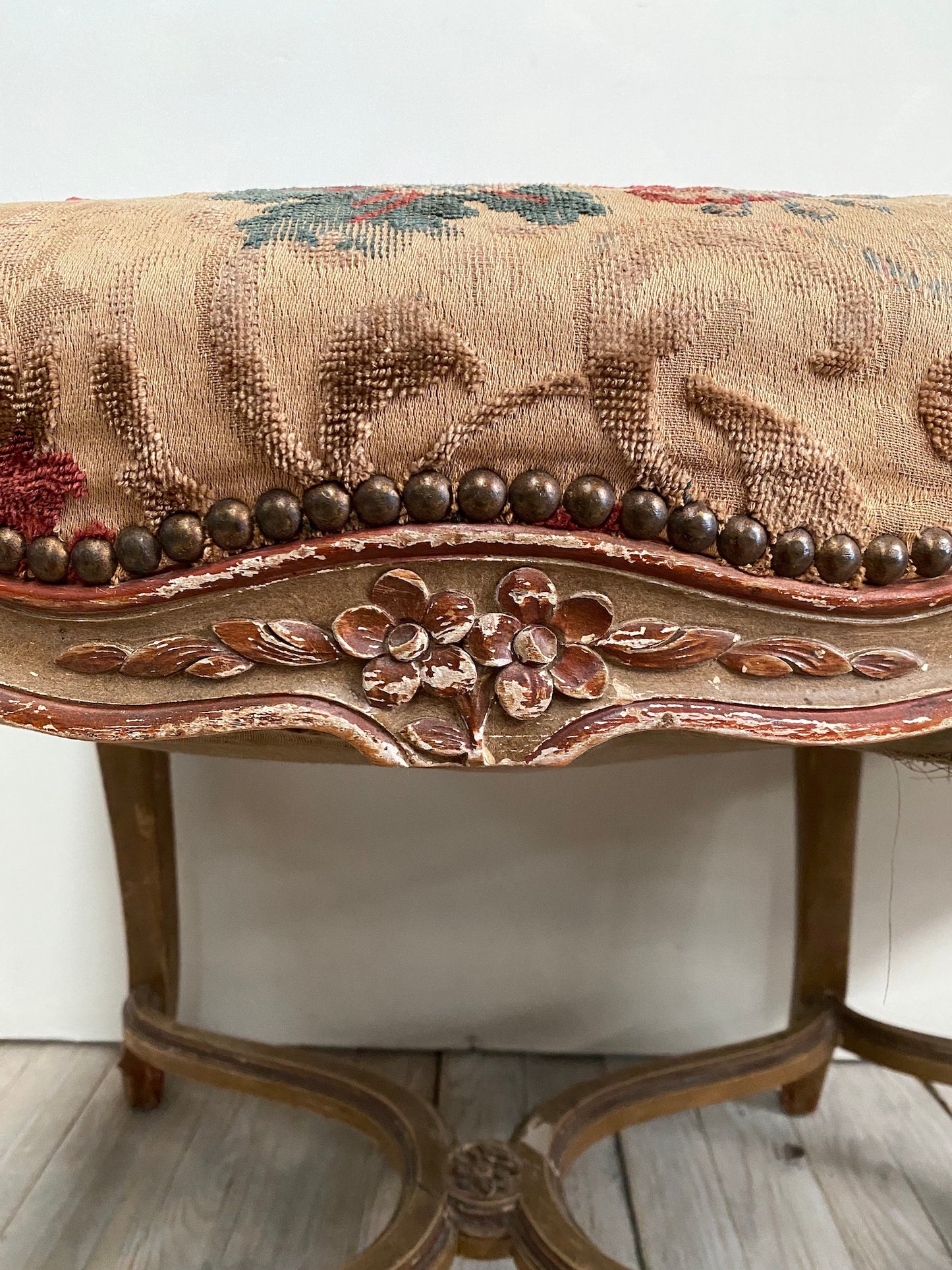 Antique Parisienne Louis XV Bench Seat