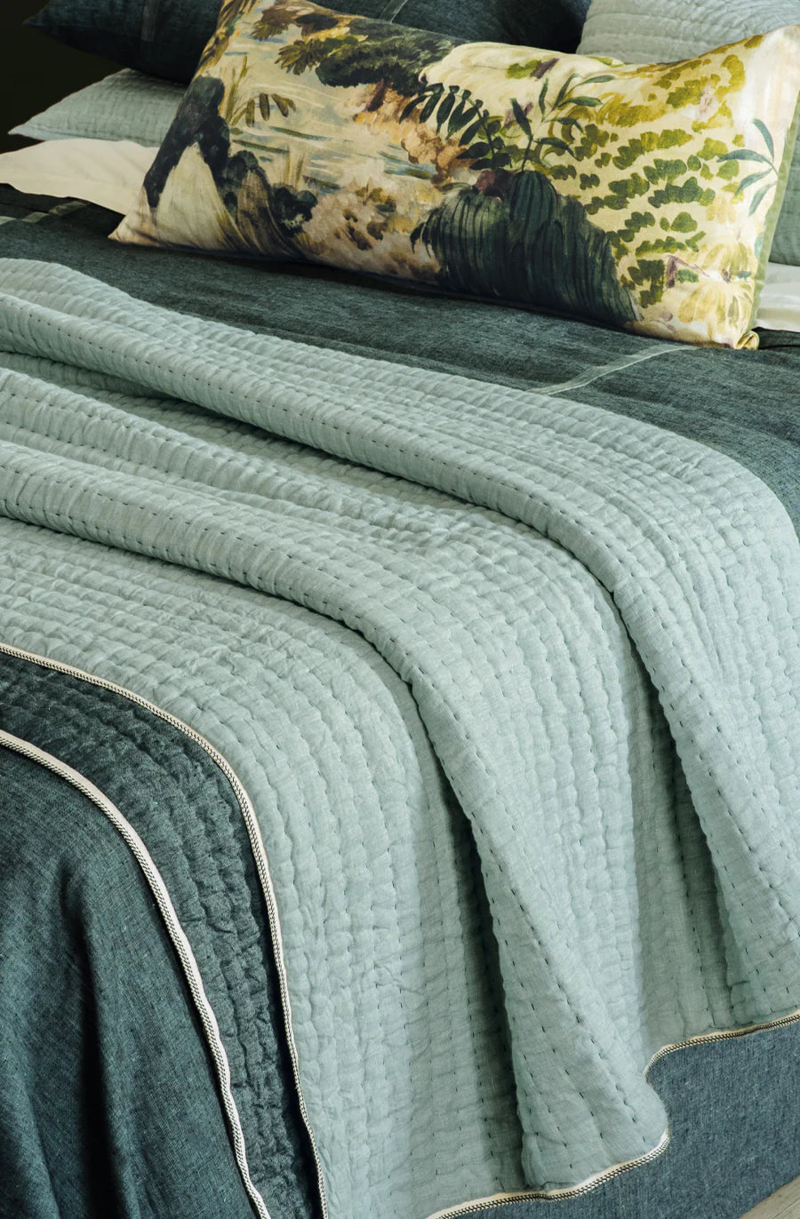 Bianca Lorenne 'Floresta Verde' Bolster Cushion