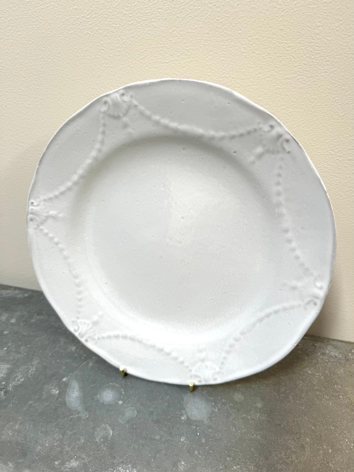 Astier de Villatte Cambridge Dessert Plate