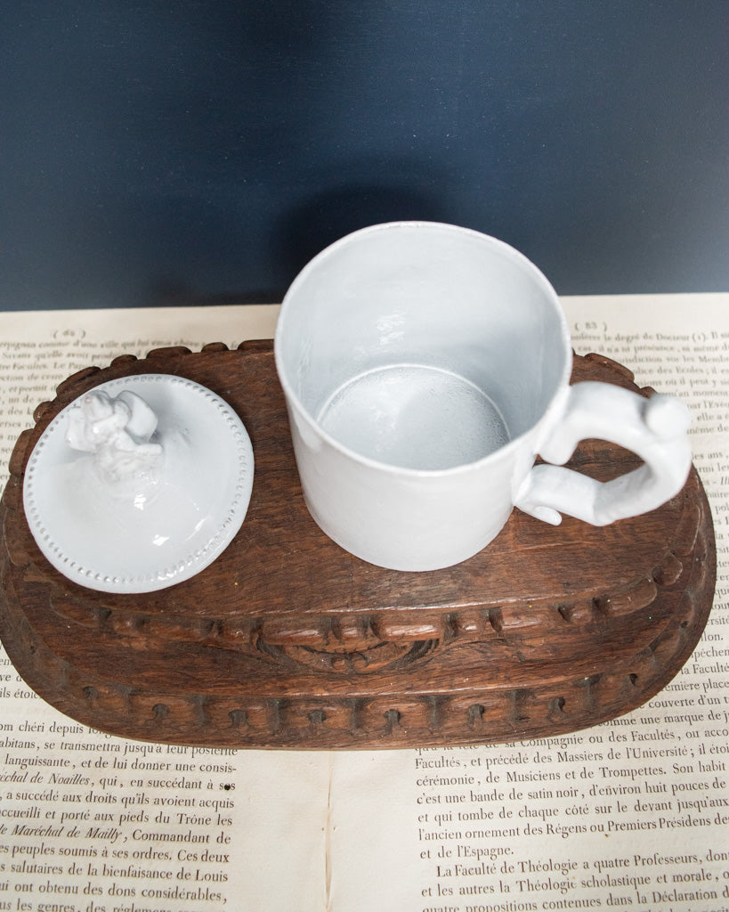 Astier de Villatte Cambridge Mug with Cover - RETIRED