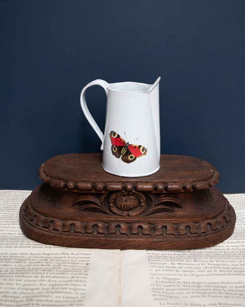 Astier de Villatte Dancing Butterflies Pitcher Vase