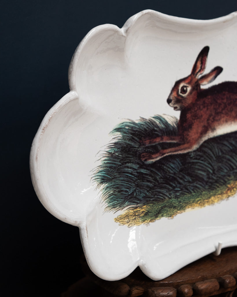 Astier de Villatte John Derian Jumping Rabbit Platter - RETIRED