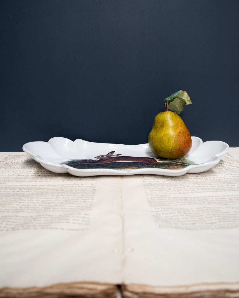 Astier de Villatte John Derian Jumping Rabbit Platter - RETIRED