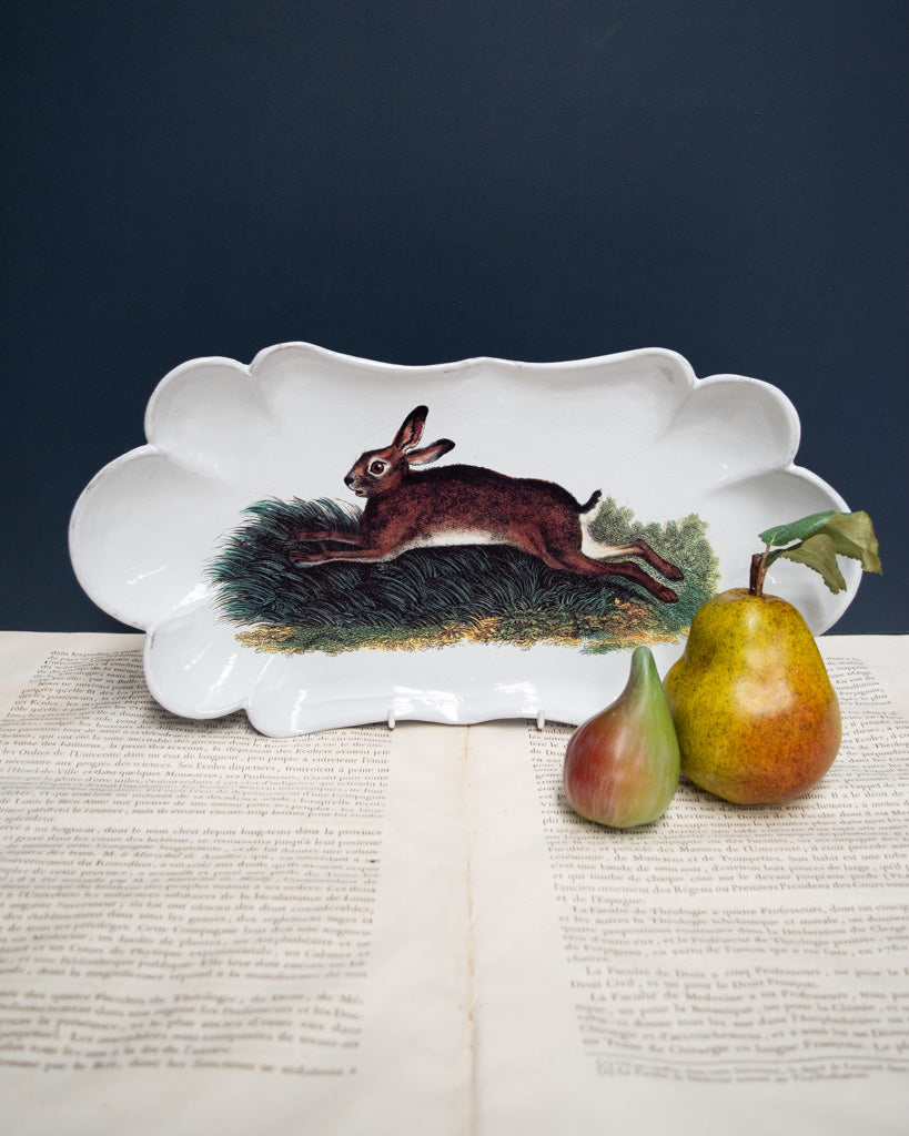 Astier de Villatte John Derian Jumping Rabbit Platter - RETIRED
