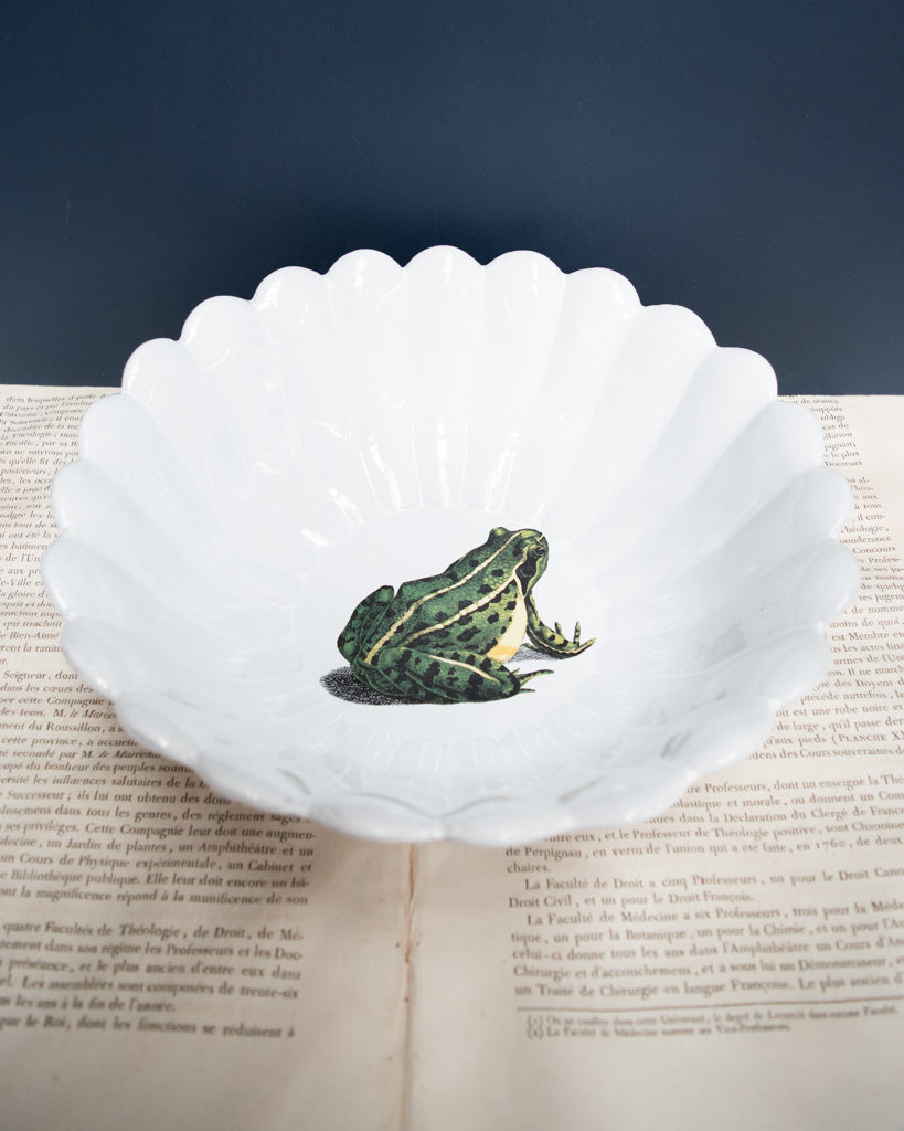 Astier de Villatte John Derian Sitting Frog Large Salad Bowl