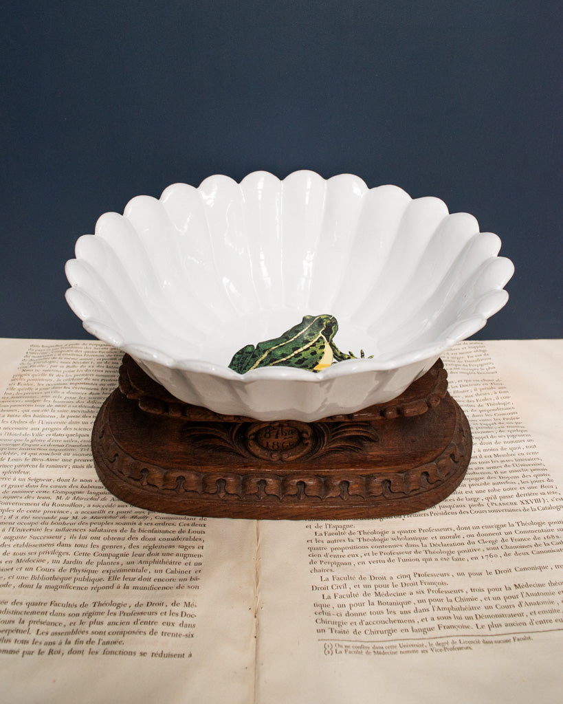 Astier de Villatte John Derian Sitting Frog Large Salad Bowl
