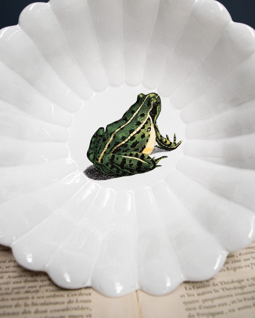Astier de Villatte John Derian Sitting Frog Large Salad Bowl