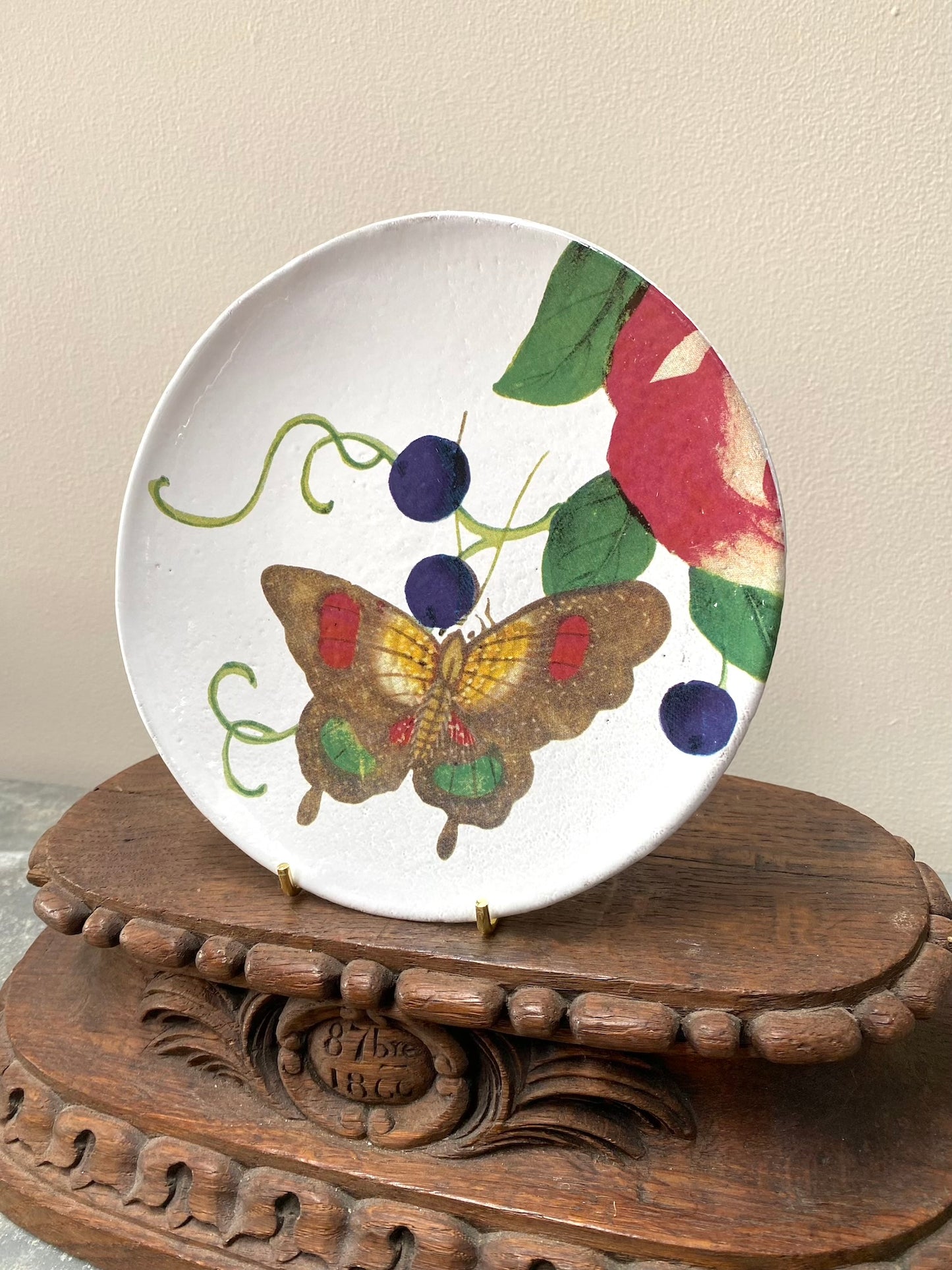 Astier de Villatte John Derian Small Gentle Rose Plate