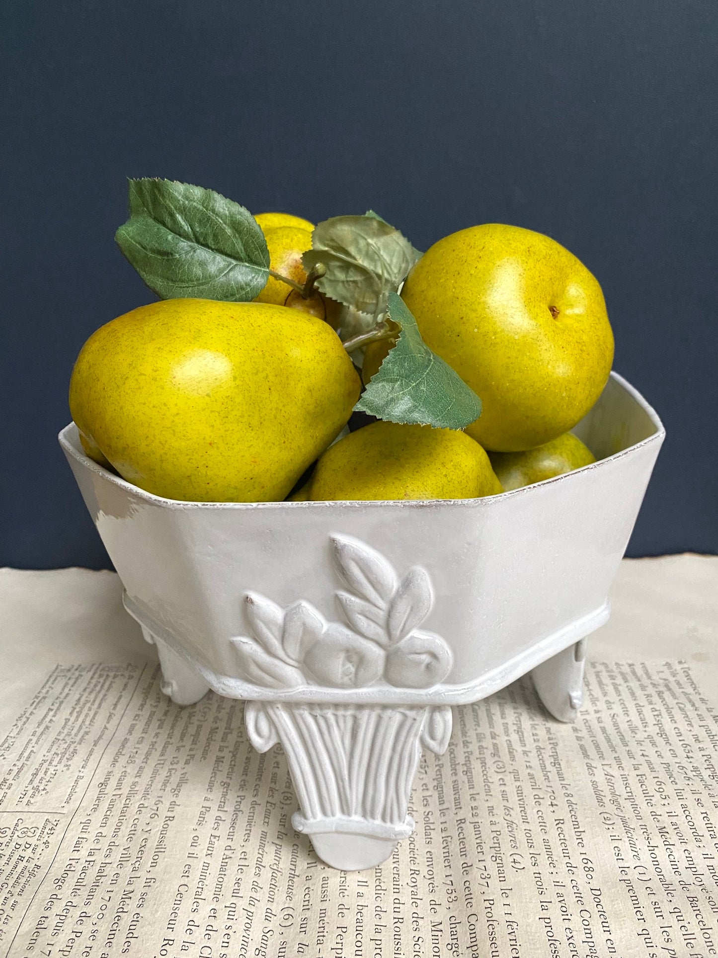 Astier de Villatte Pierre Footed Bowl