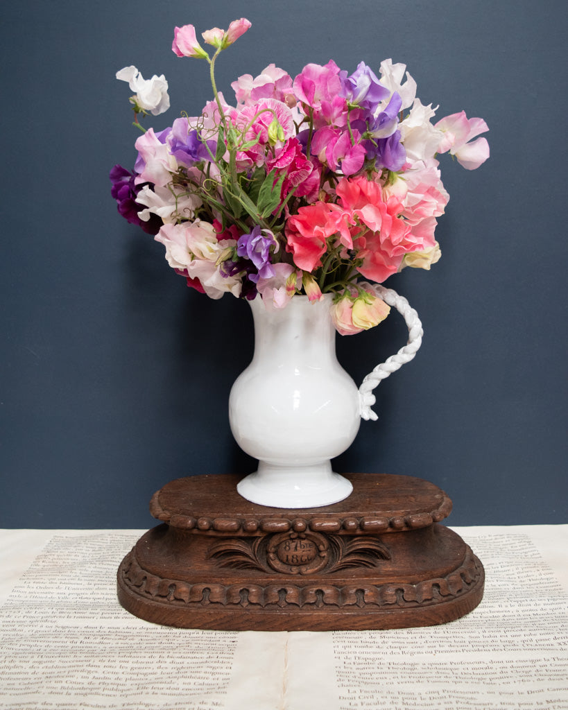 Astier de Villatte Pitcher with Braided Handle