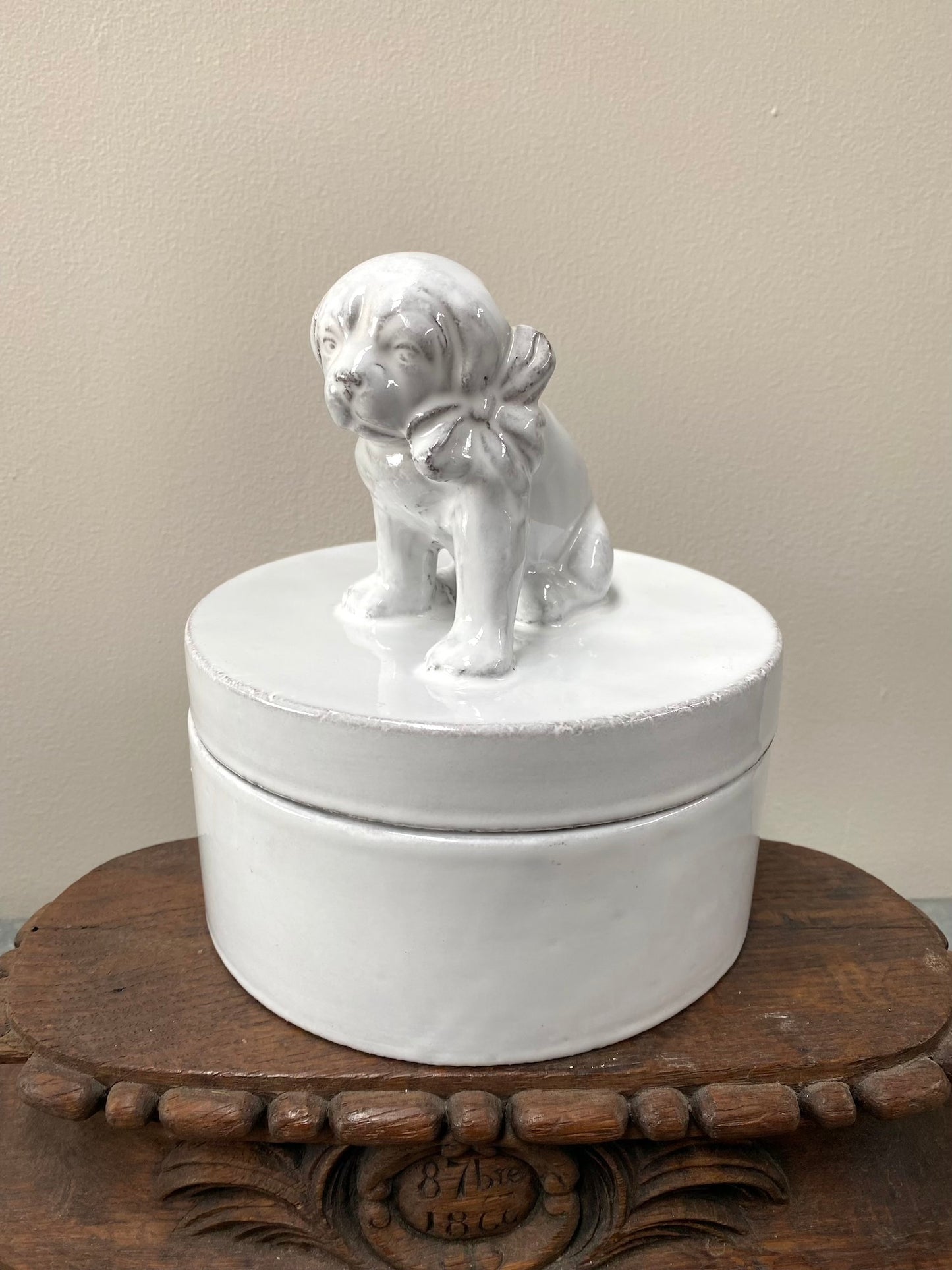 Astier de Villatte Puppy Dog Trinket Box - RETIRED