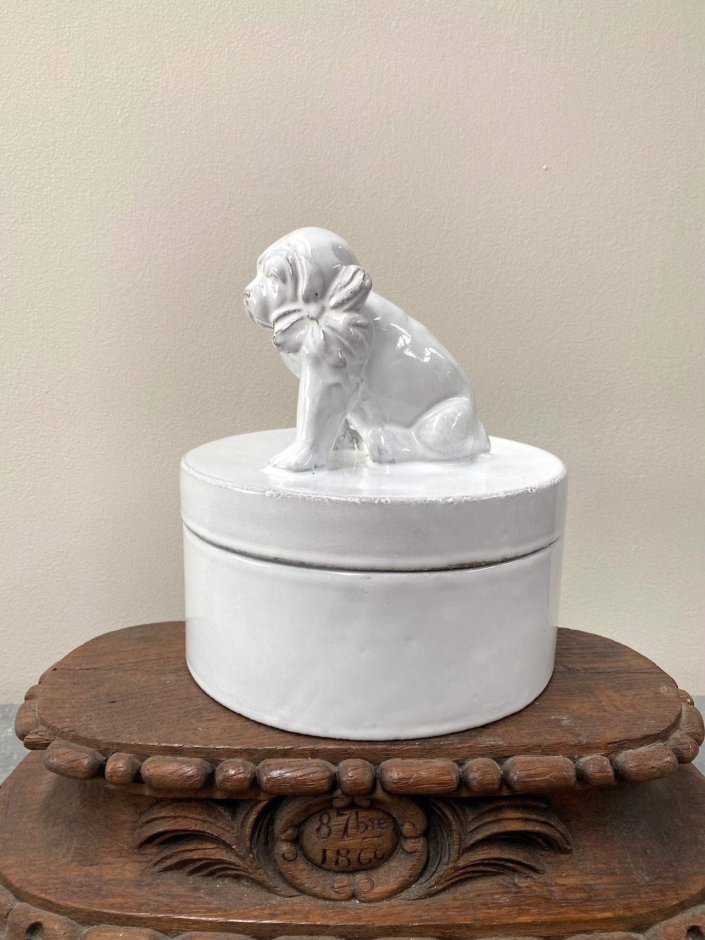 Astier de Villatte Puppy Dog Trinket Box - RETIRED