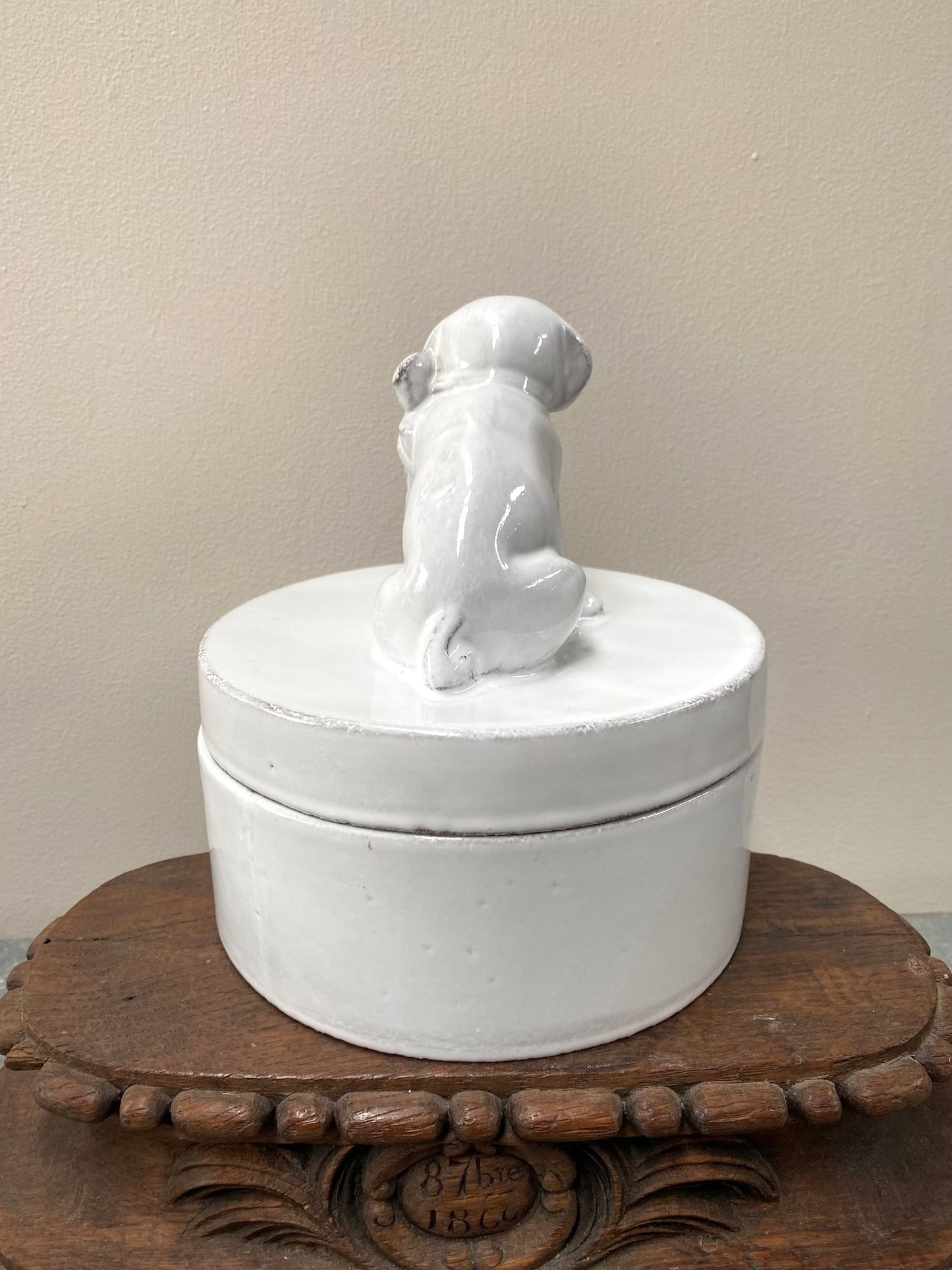 Astier de Villatte Puppy Dog Trinket Box - RETIRED