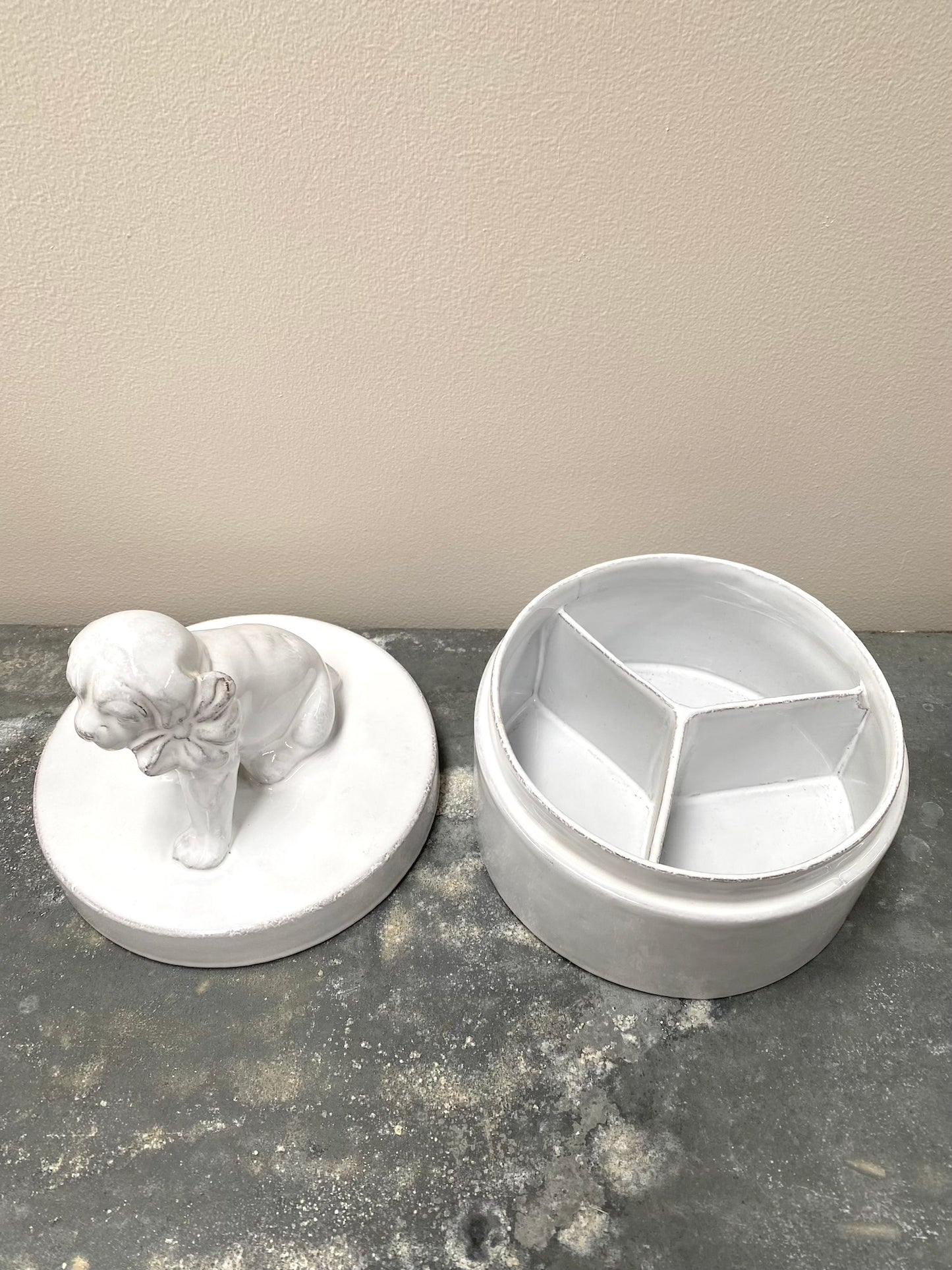 Astier de Villatte Puppy Dog Trinket Box - RETIRED