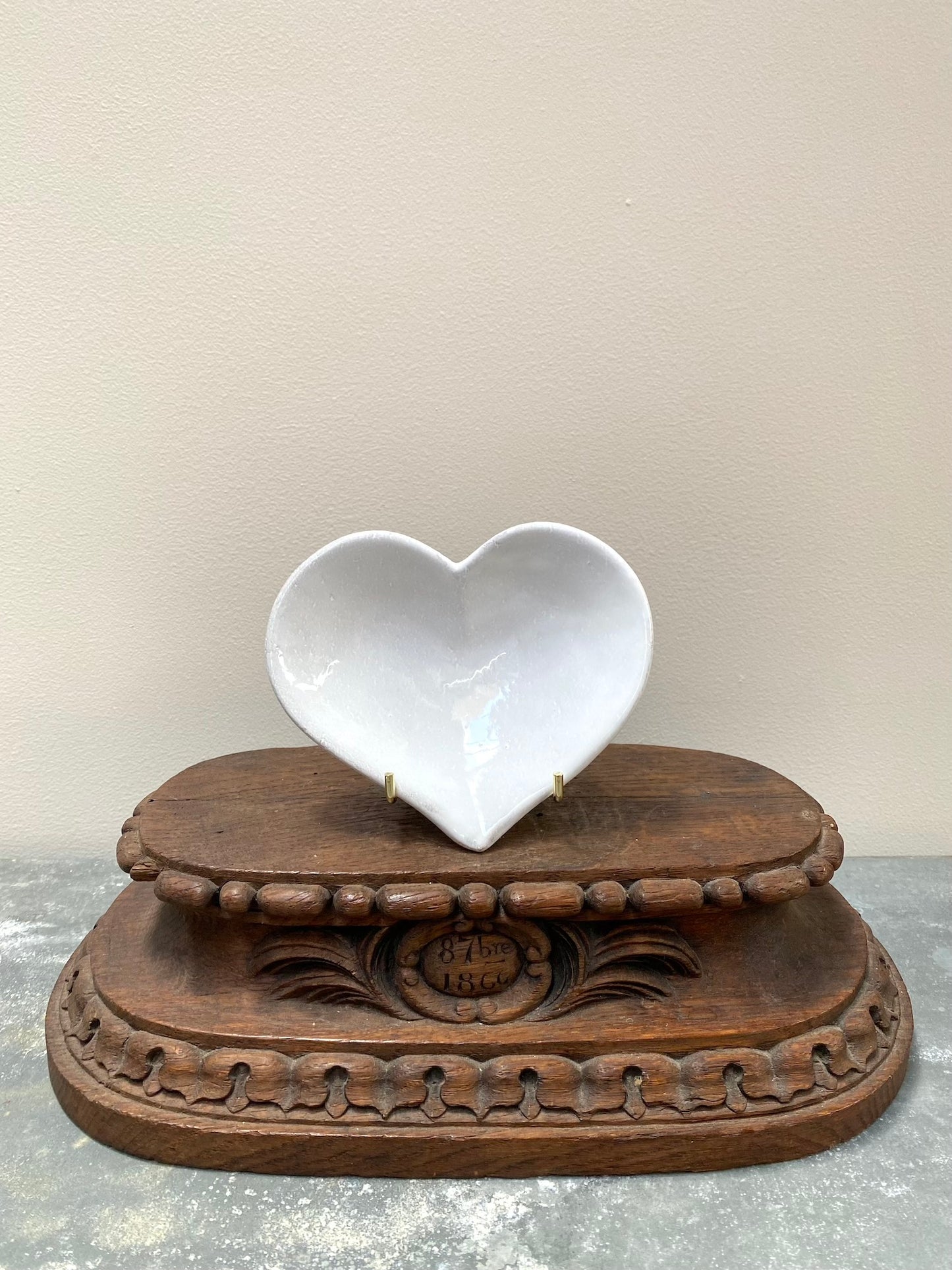 Astier de Villatte Small Heart Dish