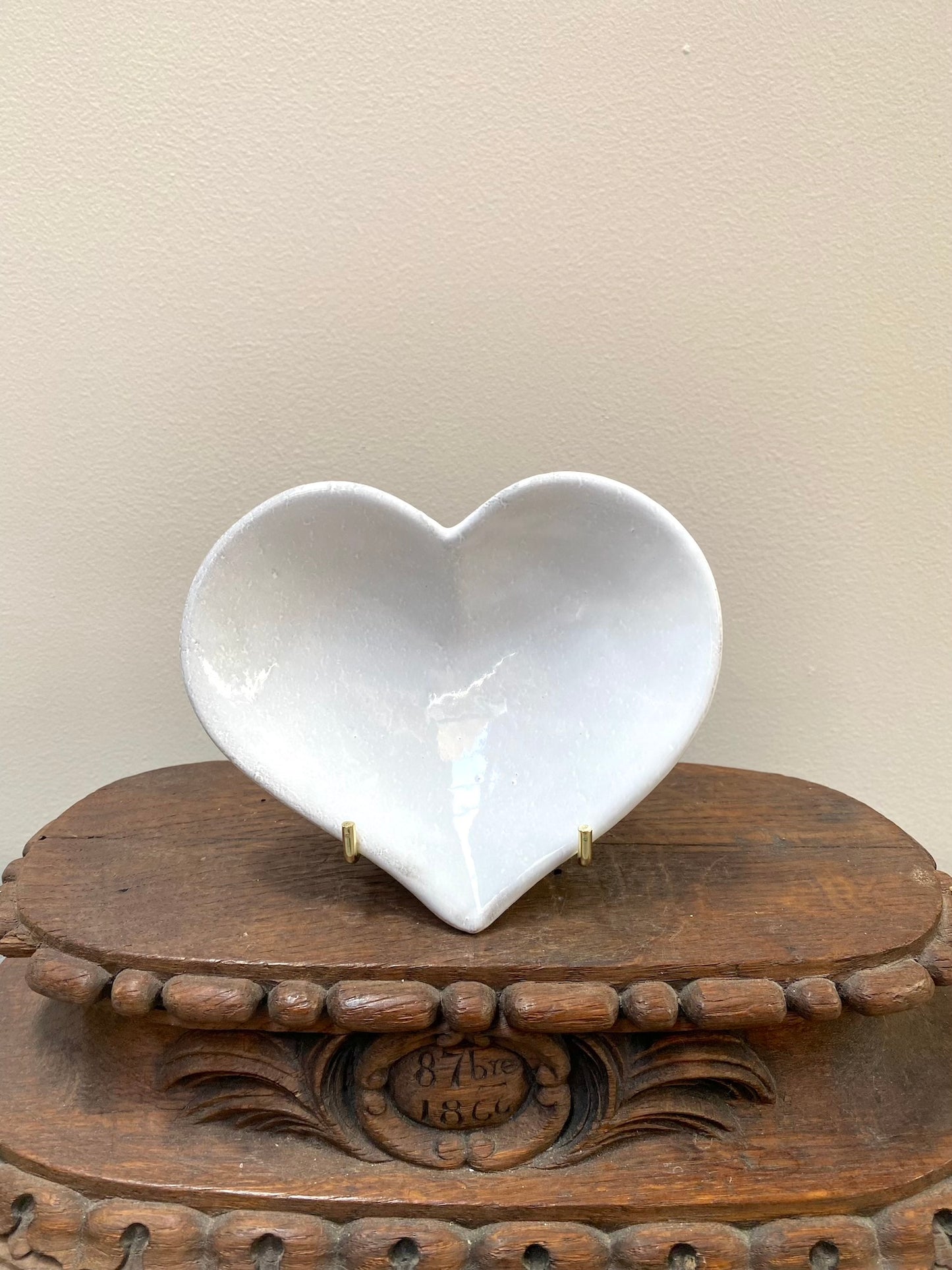 Astier de Villatte Small Heart Dish