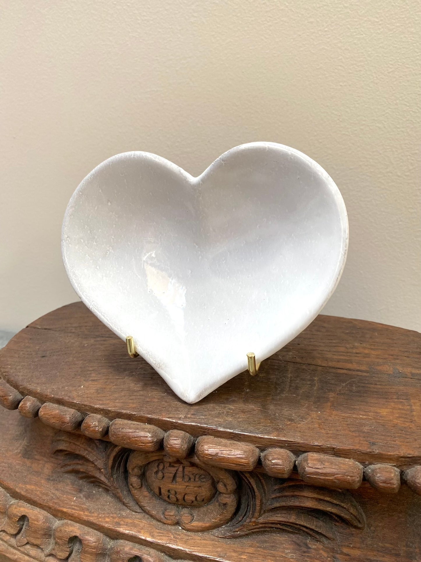 Astier de Villatte Small Heart Dish