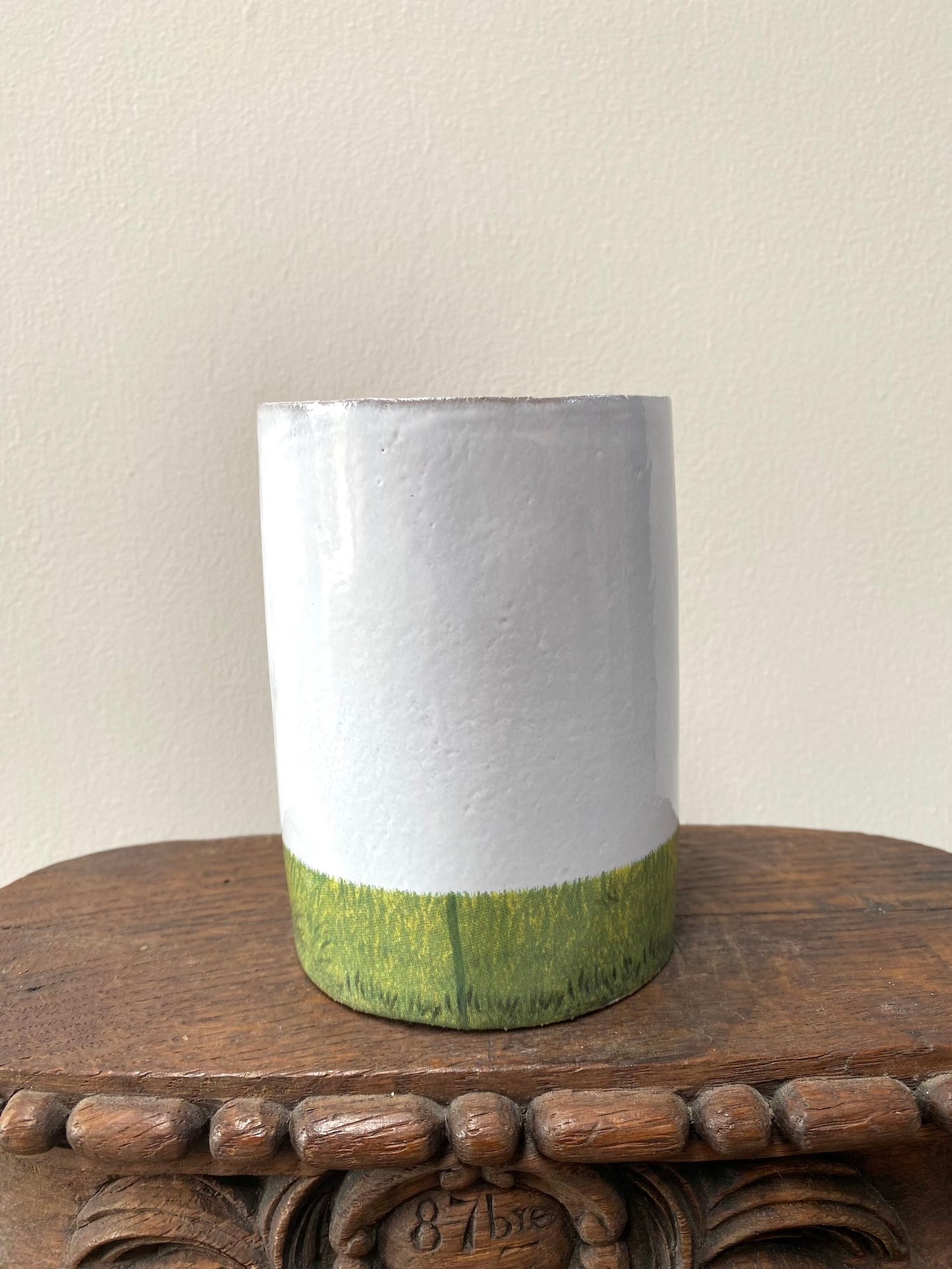 Astier de Villatte 'Avril Grandfather' Pug Dog Vase