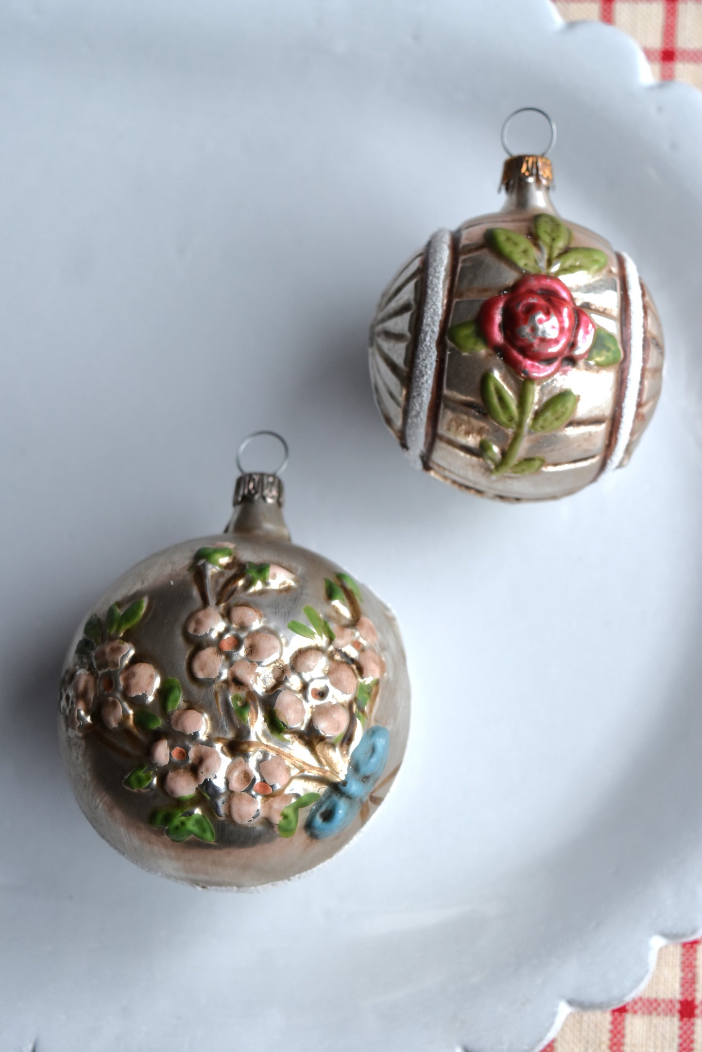Blossom & Rose - Nostalgic German Christmas Ornaments - Set VI