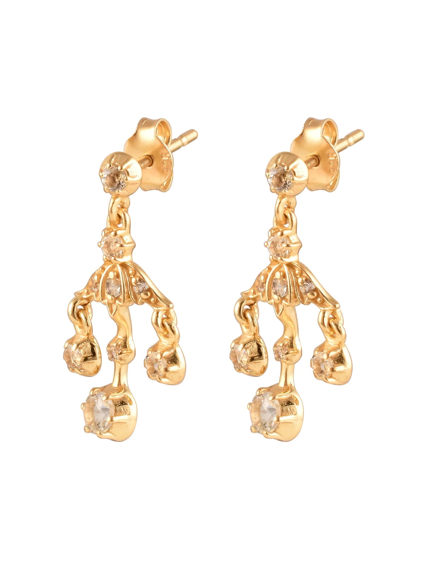 Dorothee Sausset Fine Gold Emma Stud Earrings