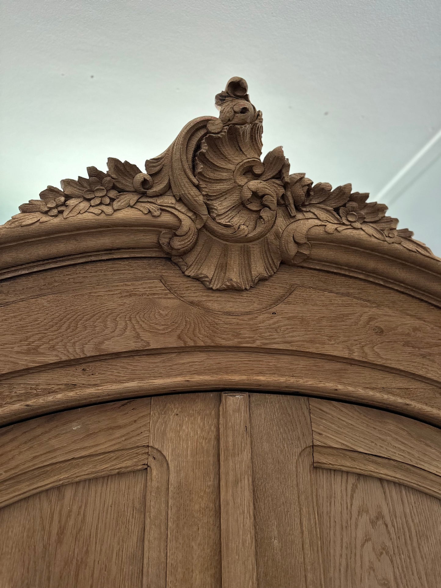 Antique French Louis XV Style Oak Armoire