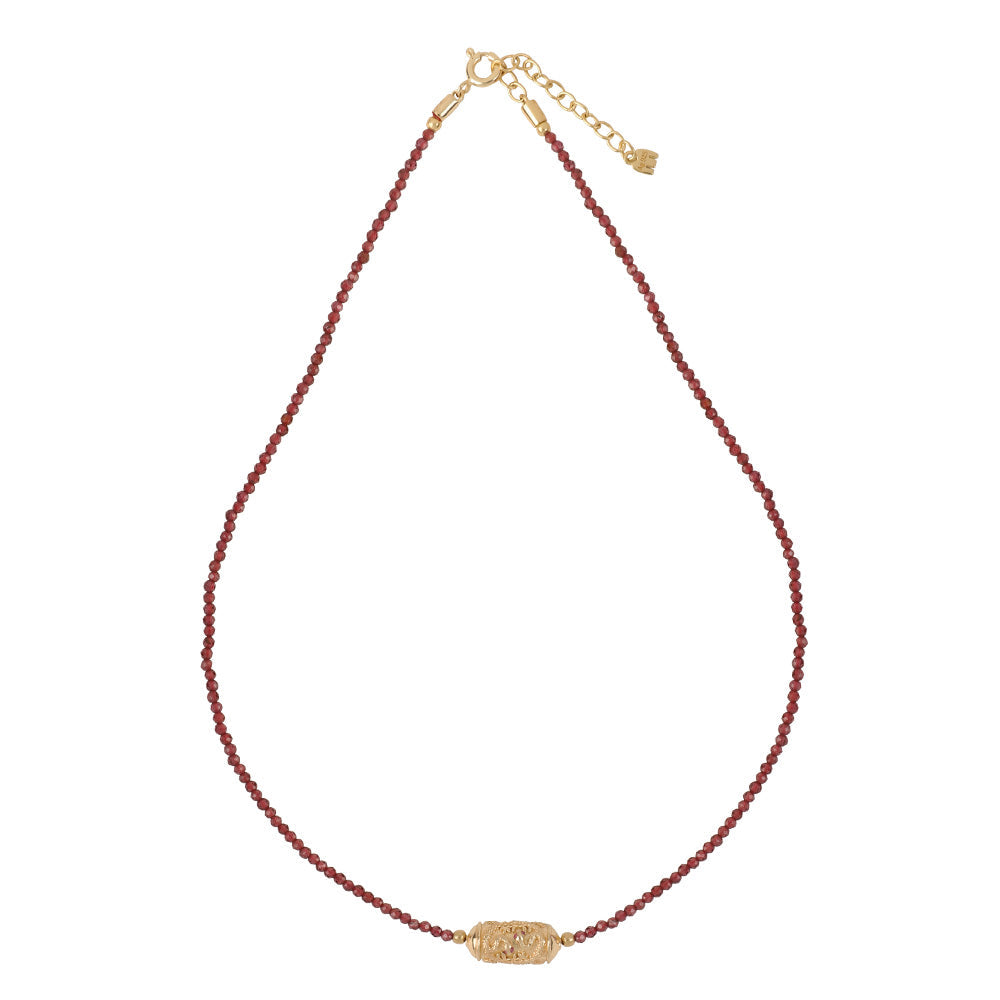Fine French Gold And Stone Short Necklace - 'Rakhi Shakti'