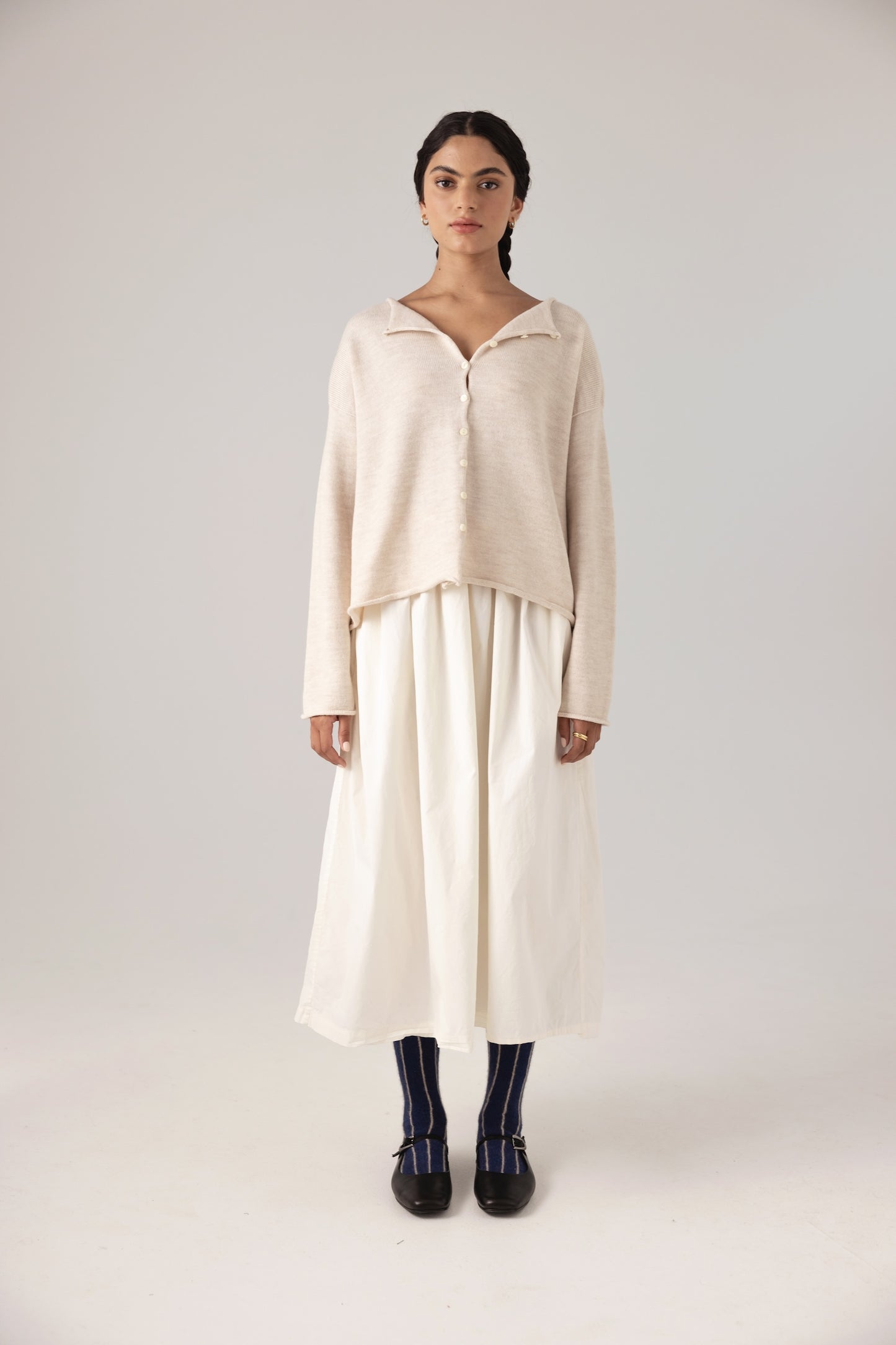 Francie Dolls Cardigan Ivory