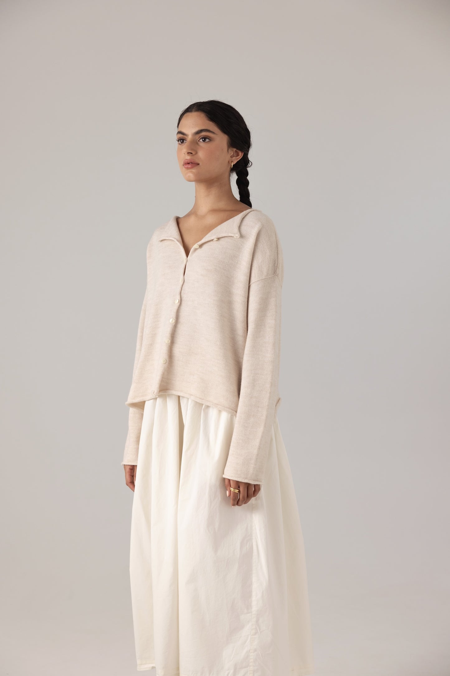 Francie Dolls Cardigan Ivory