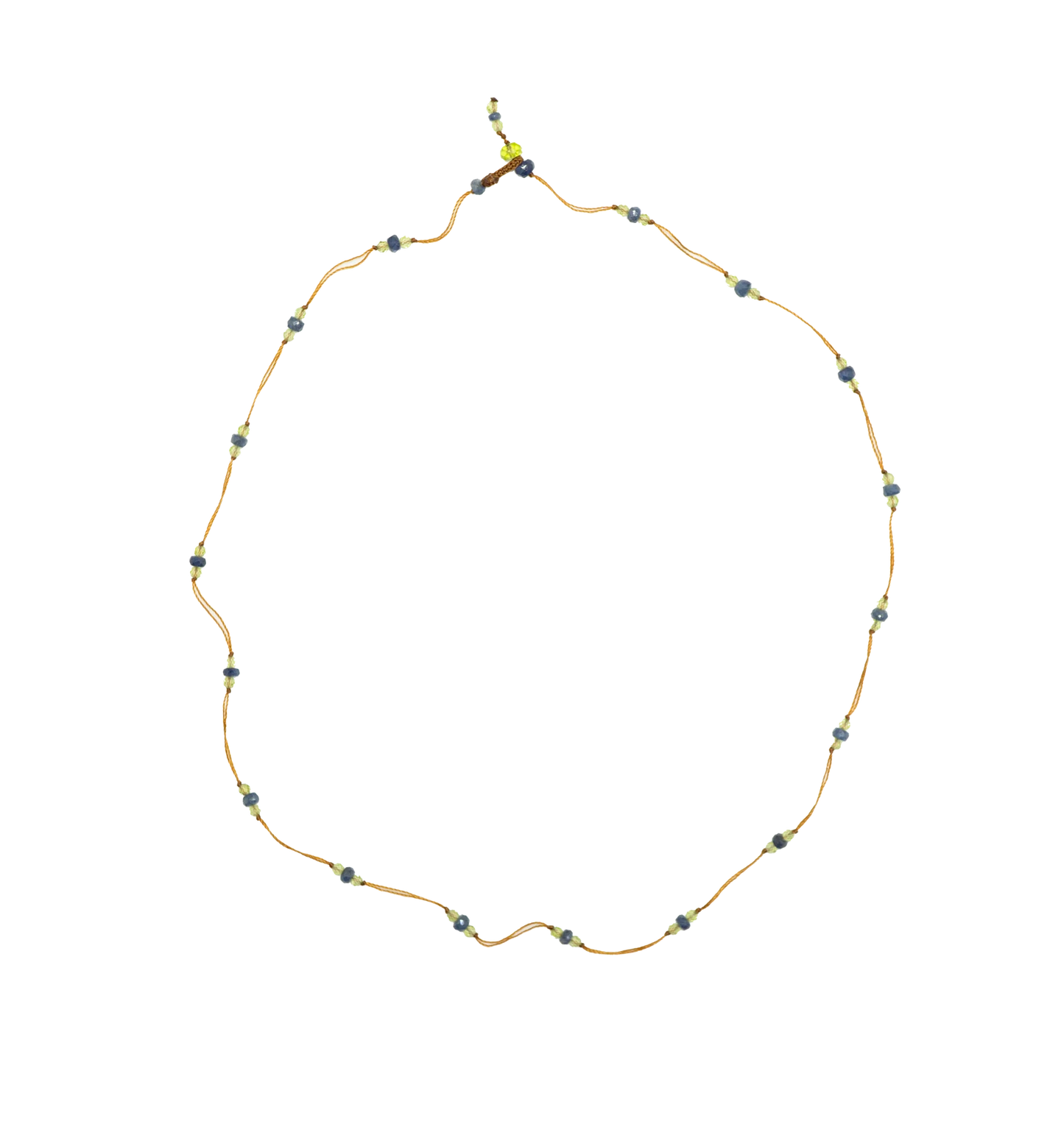 Sharing Loopy Duo Bracelet/Necklace Saphire And Peridot