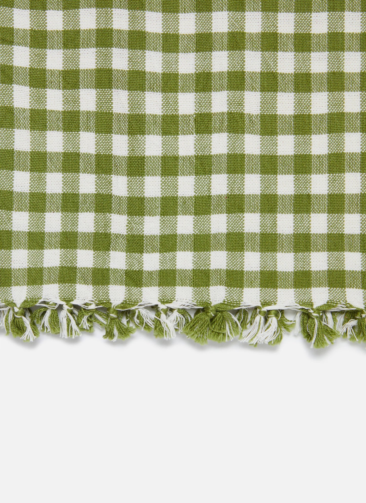 Heather Taylor Home 'Olive Mini Gingham' Linen Tea Towel