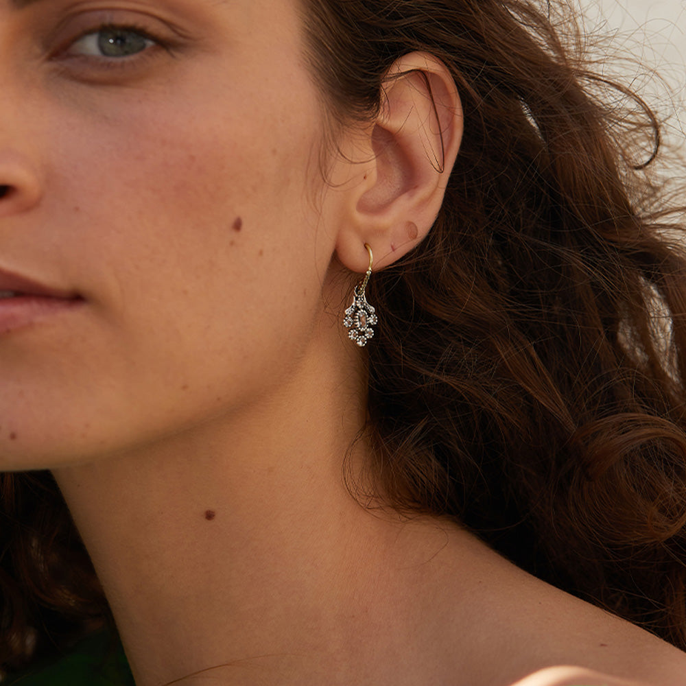 Fine French Gold Earrings - 'Diana'